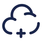 Cloud Plus SVG Icon